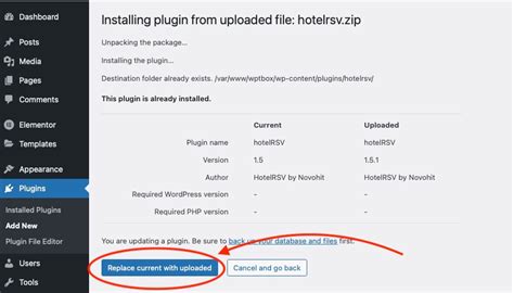installation  wordpress plugin
