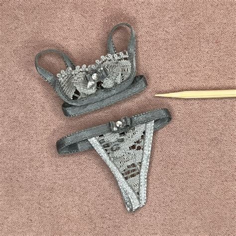 Pikant Lingeri I Gr Blonde Miniature Lingeri Til Dukkehus