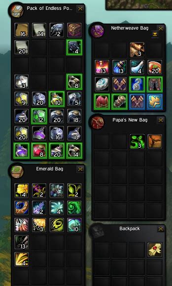 Sxbagscale Bags Bank Inventory World Of Warcraft Addons