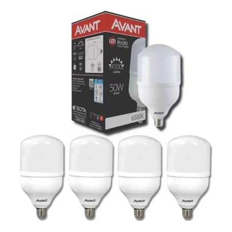 Kit 5 Lampadas Led Super Bulbo 20w 30w 40w 50w AVANT E27 110 220v