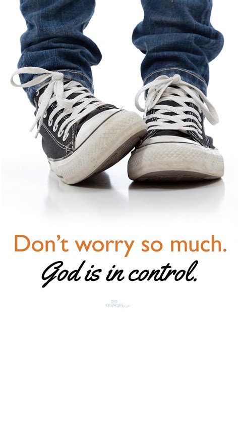 Don't Worry - God is in Control Desktop Wallpaper - Free Backgrounds