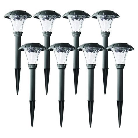 Mainstays Solar Powered Black Stanford Led Pathway Light 10 Lumens 8