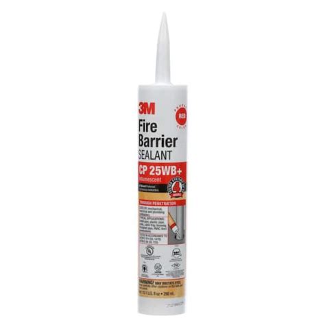 3M 10 1 Fl Oz Red Fire Barrier CP 25WB Plus Sealant CP25WB 10 The