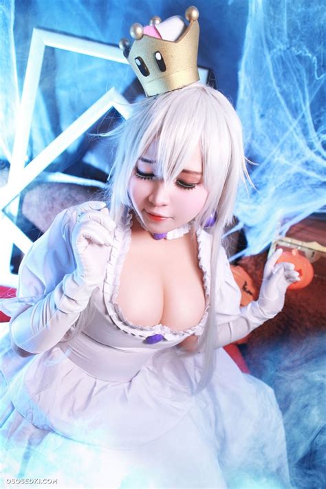 Yurihime Super Mario Boosette Naked Cosplay Asian 12 Photos