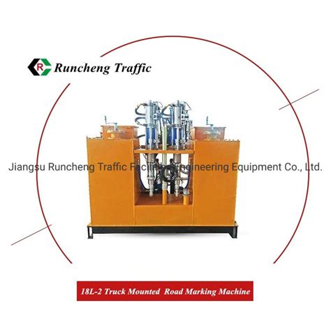 L Truck Mounted Cold Paint Spray Road Marking Machine Vehicle