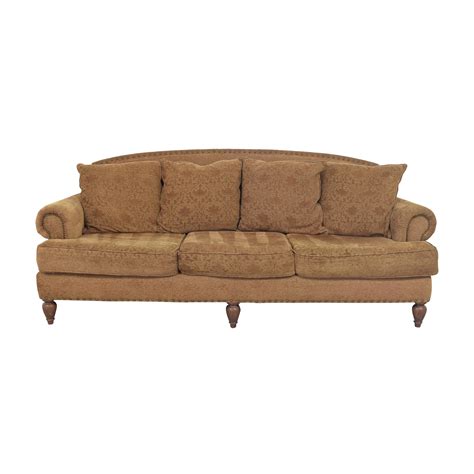 Bernhardt Three Cushion Roll Arm Sofa Off Kaiyo