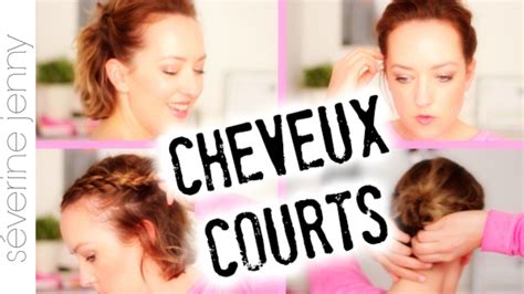 Coiffure Cheveux Courts Id Es Faciles Pour Tous Les Jours Youtube