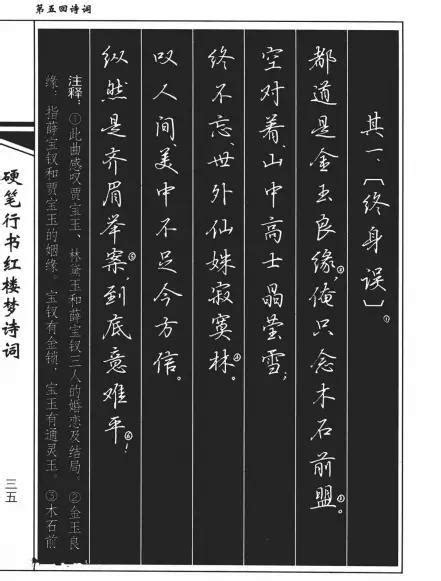 硬筆行書《紅樓夢詩詞》，太美了 每日頭條