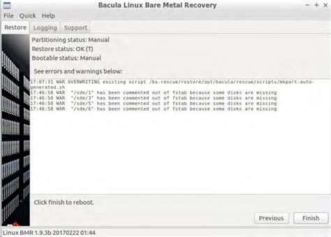 Definição de recuperação bare metal Backup de bare metal