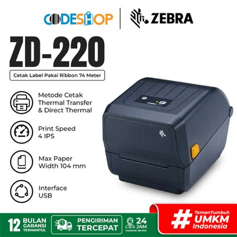 Promo Printer Barcode ZEBRA ZD220T ZD 220T ZD220 Pengganti GC420T