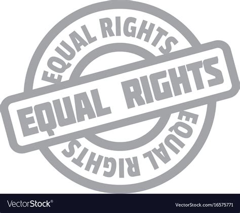 Equal Rights Rubber Stamp Royalty Free Vector Image