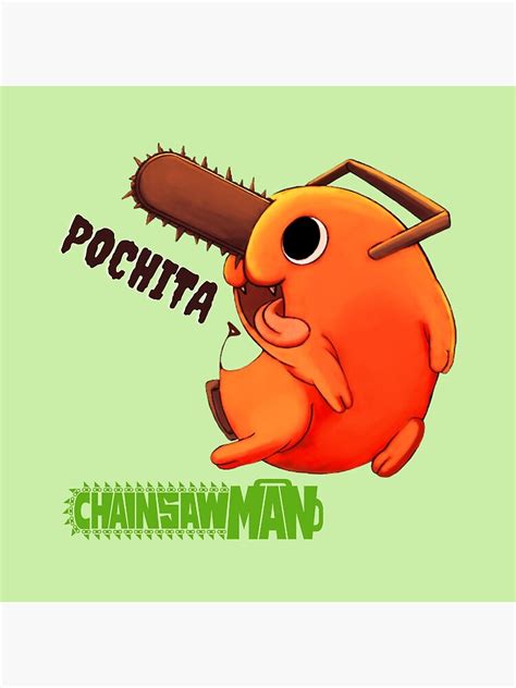 "Pochita Chainsaw man" Poster for Sale by bluessky | Redbubble