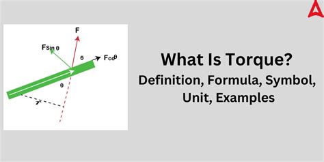 Torque Formula- Definition, Units, Applications, Examples