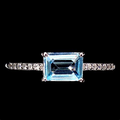 Delikatny R Pier Cionek Srebro Sky Blue Topaz Allegro Pl