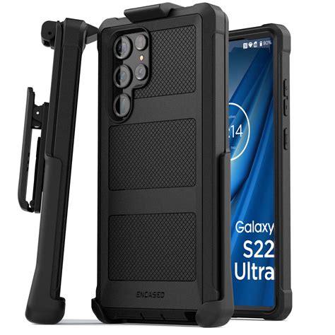 Samsung Galaxy S22 Ultra Falcon Shield Screenless Case With Belt Clip Holster Encased