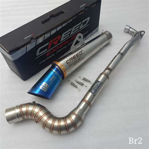 Open Specs Creed Exhaust Conical 1 Set Big Elbow Wave 100 110 125 Xrm 110 125 Rs 125 Fury 125 Rj