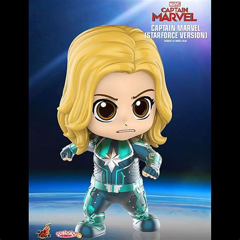 Hot Toys Captain Marvel Starforce Version Cosbaby S Bobble Head
