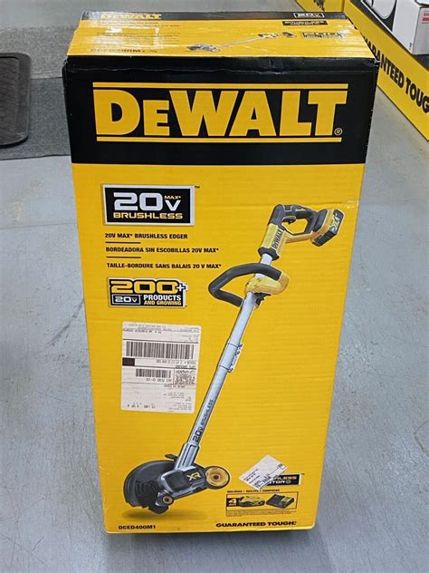 21 7 5 Inch 20 Volt Max Brushless Edger New Dewalt Dced400m1 Ebay