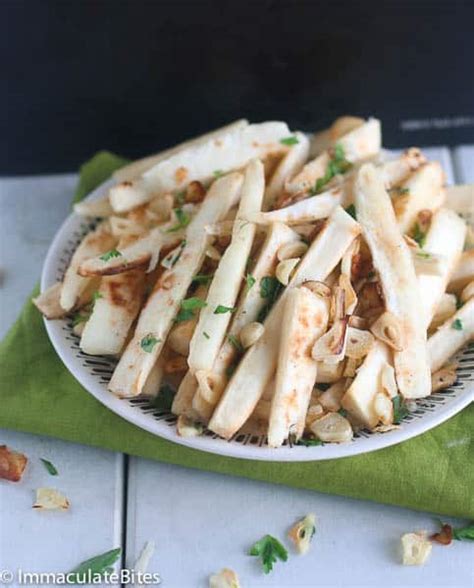 Baked Crispy Cassava Fries Yuca Fries Immaculate Bites