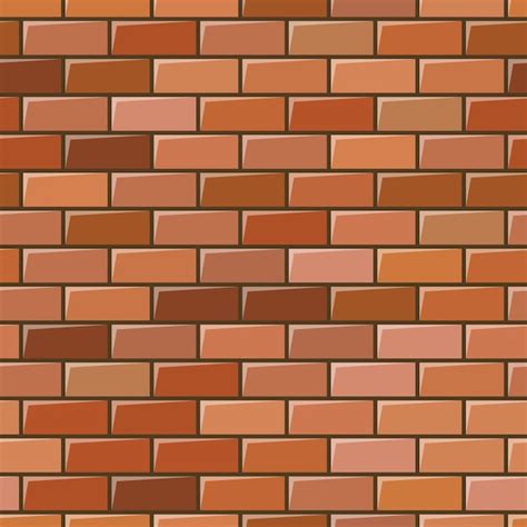 Premium Vector Red Brick Wall Texture Seamless Background Vector