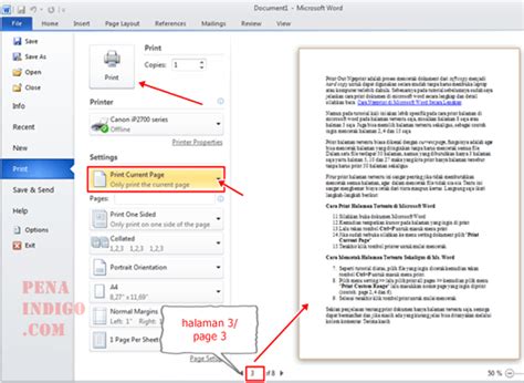 Cara Nak Print Word Dalam Satu Halaman Giannaknoekhan