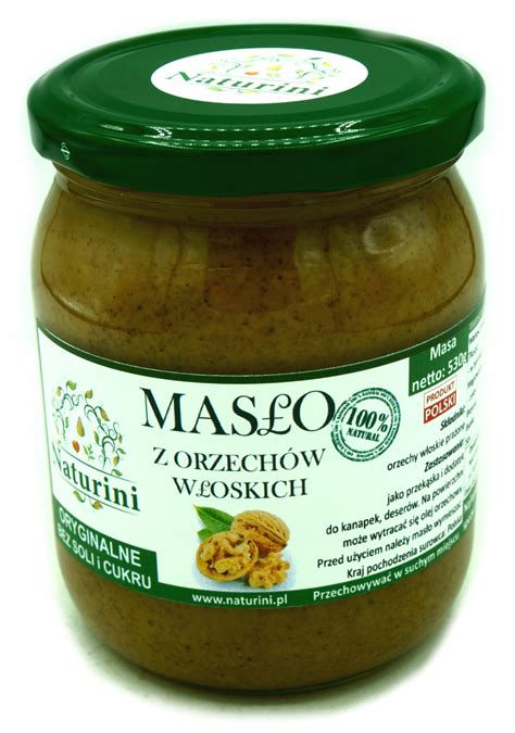 MASŁO Z ORZECHÓW WŁOSKICH POLSKIE 100 SMOOTH 530g 9279283077 Allegro pl