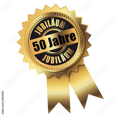 50 Jahre Jubiläum gold Stock Vektorgrafik Adobe Stock