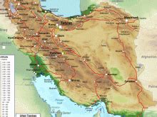 iran map physical - Map Pictures