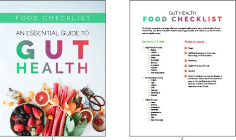 Plr Checklists An Essential Guide To Gut Health Food Checklist Plr Me