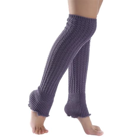 Brand 1 Pair Winter Long Leg Warmers Women Casual Ruffle Knitted Knee