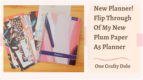 New Planer Flip Through Of My New Plum Paper A5 Planner YouTube