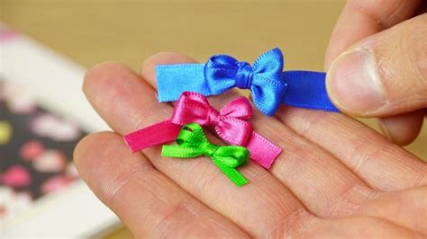 How To Make A Mini Bow Mini Bows Diy Bow Bows