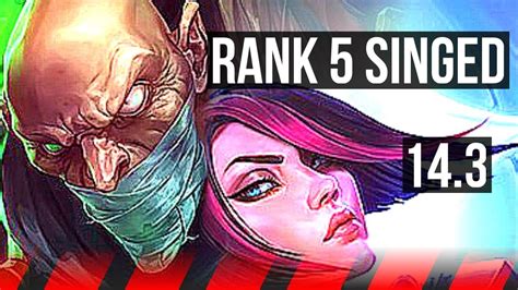 Singed Vs Fiora Top Rank Singed Games Kr Master