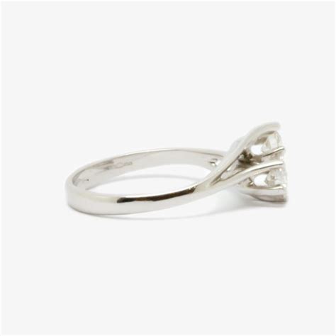 Two Stone Diamond Crossover Ring Crossover Diamond Ring Crossover