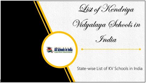 State Wise List Of Kendriya Vidyalaya Region Wise List Of Kendriya