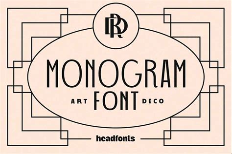 Art Deco Monogram Font Dfonts