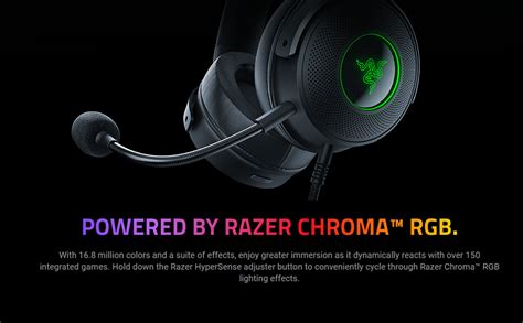 Razer Kraken V Hypersense Wired Usb Gaming Headset Haptic Technology