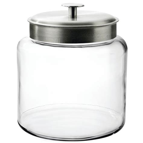 Anchor Hocking™ 1 12 Gal Glass Montana Jar With Aluminum Lid 8 12dia X 10 12h