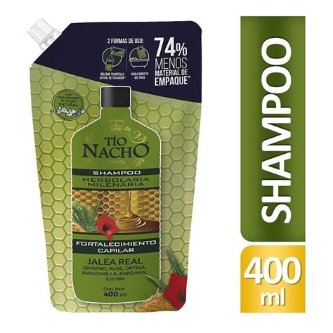 T O Nacho Recargable Shampoo Herbolaria Milenaria X Ml