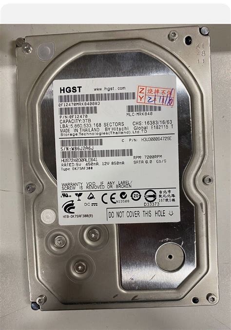 Hgst Ultrastar 7k3000 3tb Internal 7200rpm 35 Hua723030ala640