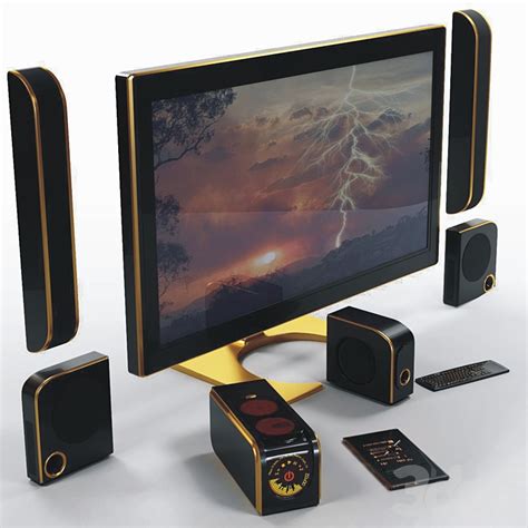 мультимедиа центр - Телевизоры - 3D модель