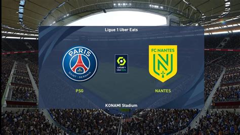 Efootball Psg Vs Nantes Ligue Gameplay Youtube