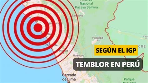 Sismos En Perú Hoy Jueves 20 De Julio 2023 Reporte De Temblores Registrados En El País Según