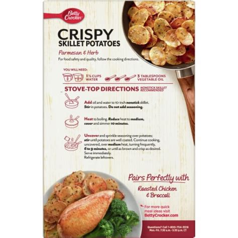 Betty Crocker™ Parmesan And Herb Crispy Skillet Potatoes 42 Oz Kroger