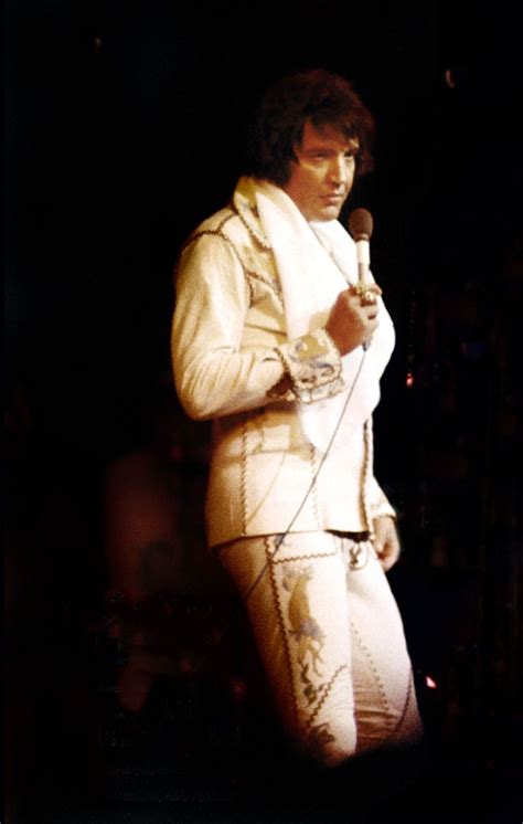 Elvis On Stage At The Las Vegas Hilton In August 1974 Elvis Presley