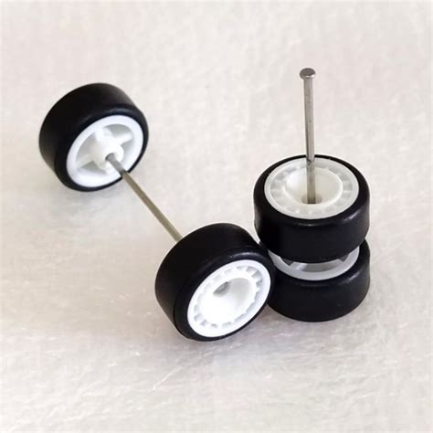 Rubber Wheels Aero White Mm Long JDM Axle Hot Wheels Matchbox Shopee Malaysia