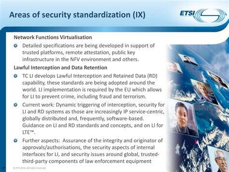 Etsi Standards For Information And Communication Technologies Ppt