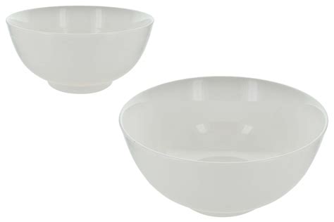 BOWL CERAMICA BLANCO LISO 1400ML 10X20 5CM WF18053 Q24 M1 El Clon