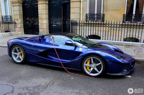 Laferrari Left Charging On The Streets In Paris Its Not A Plug In