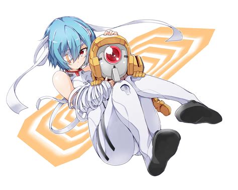 Safebooru 1girl Ayanami Rei Bandage Bandaged Arm Bandages Bare